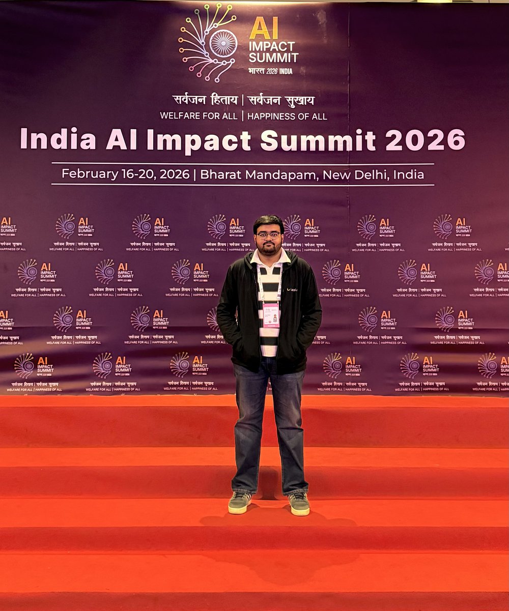 Pratinav Seth at the India AI Impact Summit 2026, Bharat Mandapam, New Delhi